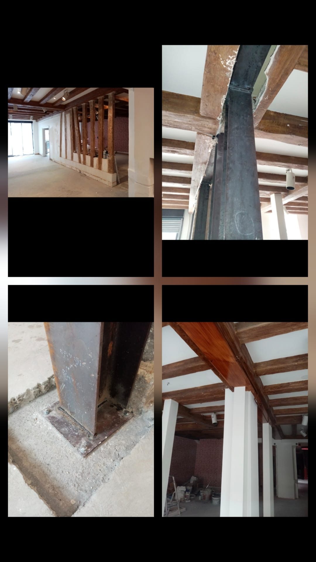 Renforcement structurel à Bastille Paris magasin de moto KTM