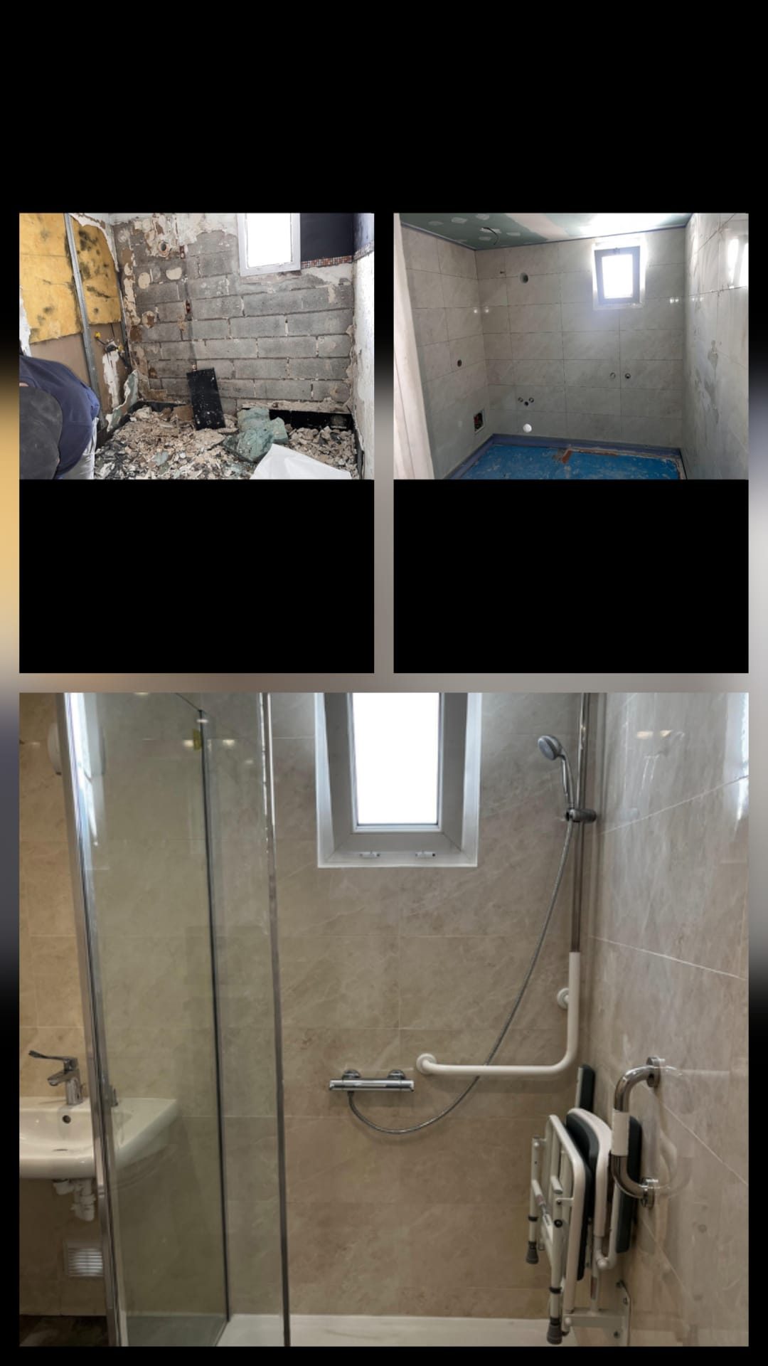 Création d'une salle de douche PMR à Colombes - France construction service